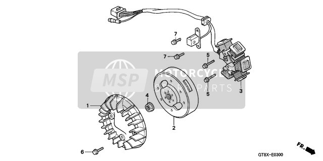 Honda PK50S 2000 Generator for a 2000 Honda PK50S